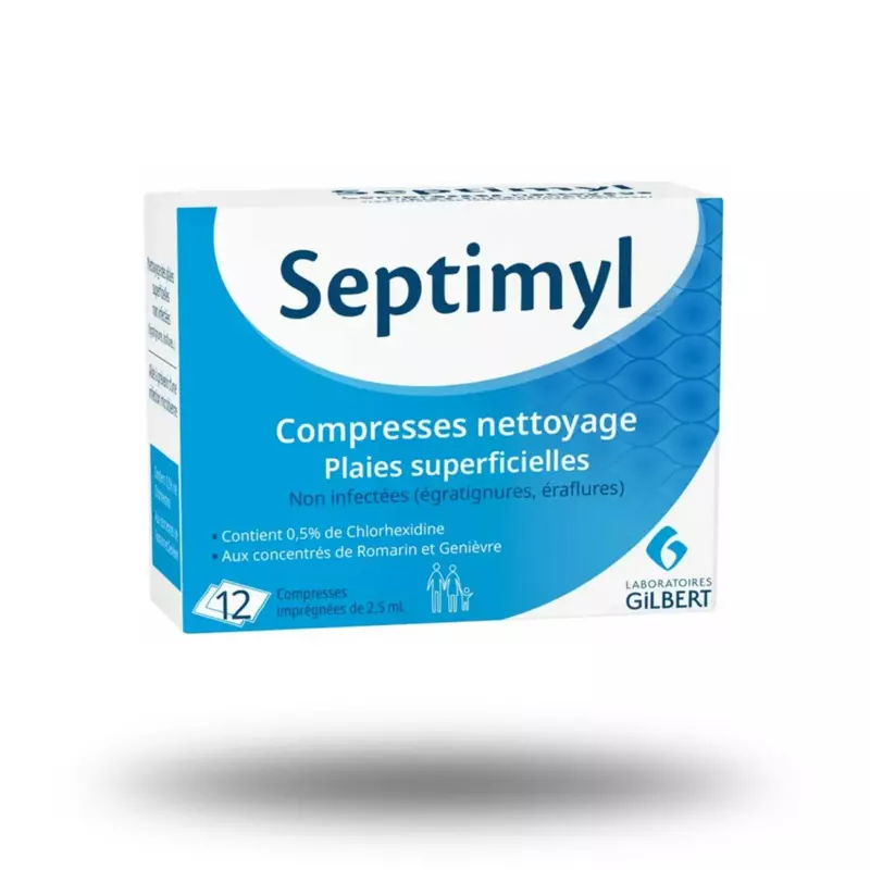 Boîte de compresse de Chlorhexidine SEPTIMYL
 Boîte de compresse de Chlorhexidine SEPTIMYL